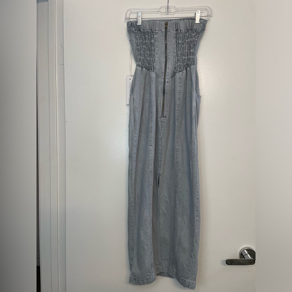 Young Fabulous & Broke Taylor Tube Midi Dress - Ice Blue - Picture 5 of 10